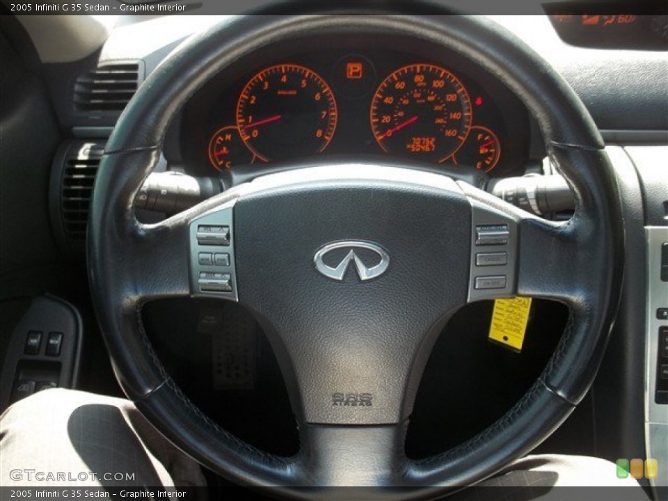 Graphite Interior Steering Wheel for the 2005 Infiniti G 35 Sedan #81361162