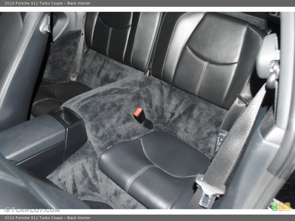Black Interior Rear Seat for the 2010 Porsche 911 Turbo Coupe #81361479