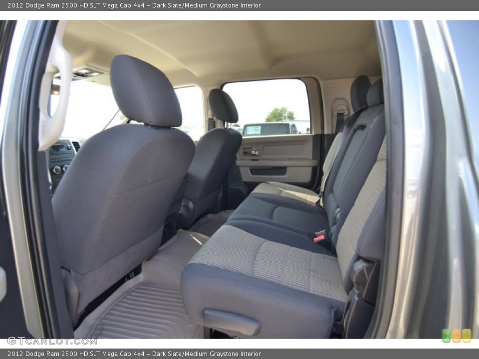 Dark Slate/Medium Graystone Interior Rear Seat for the 2012 Dodge Ram 2500 HD SLT Mega Cab 4x4 #81361483