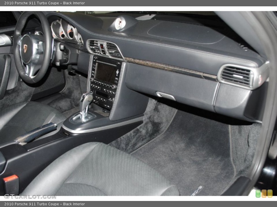 Black Interior Dashboard for the 2010 Porsche 911 Turbo Coupe #81362067