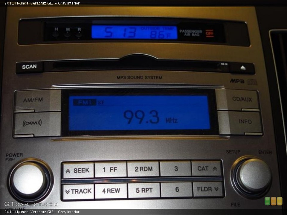 Gray Interior Audio System for the 2011 Hyundai Veracruz GLS #81363612