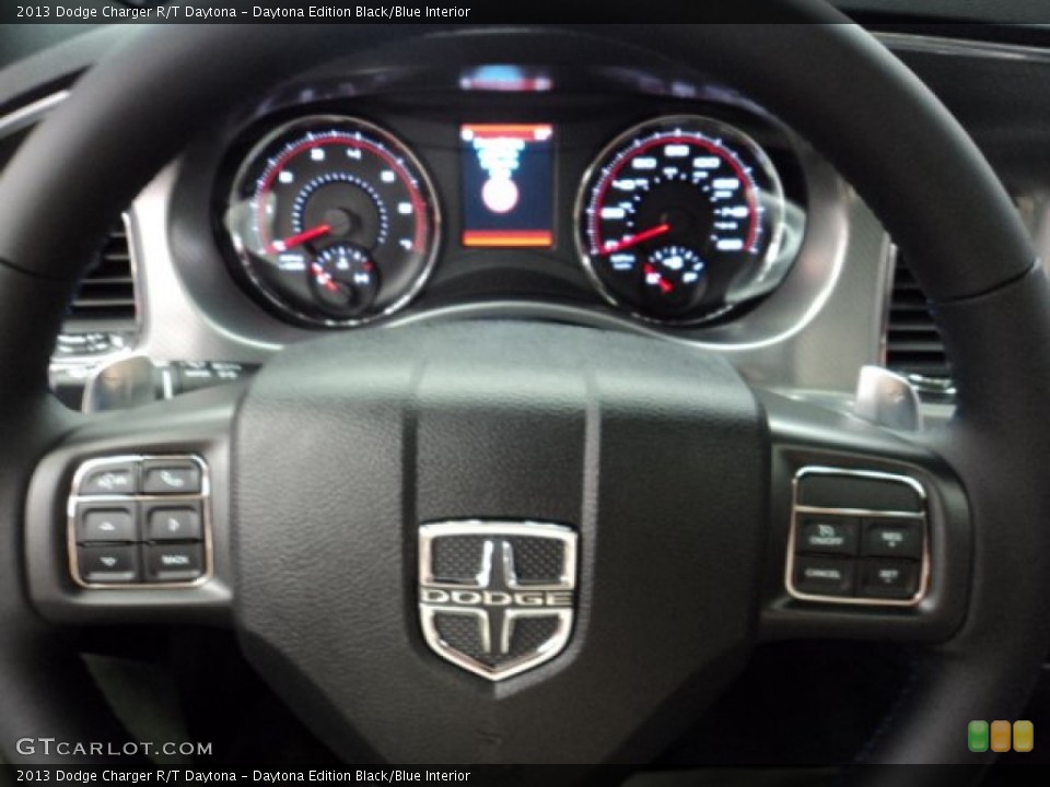 Daytona Edition Black/Blue Interior Controls for the 2013 Dodge Charger R/T Daytona #81363618