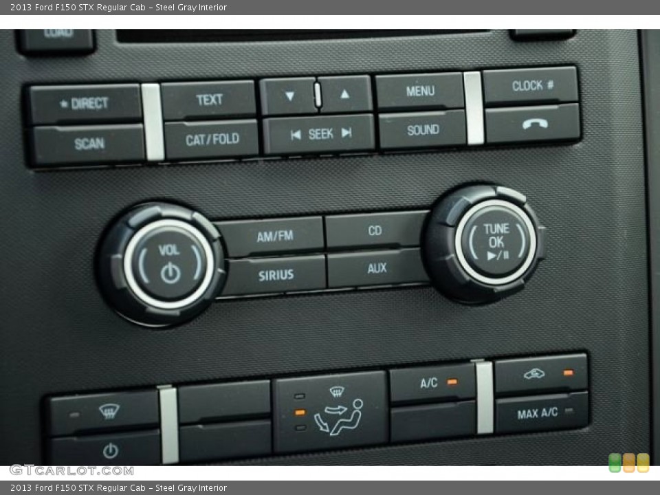 Steel Gray Interior Controls for the 2013 Ford F150 STX Regular Cab #81365655