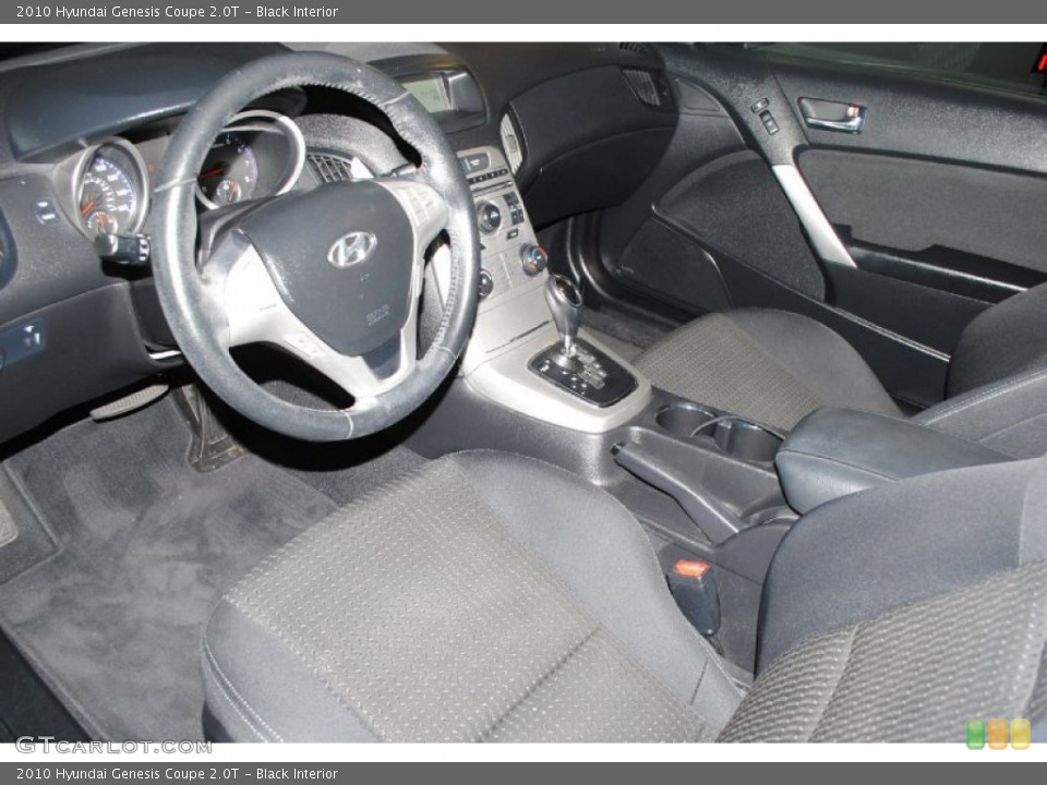 Black 2010 Hyundai Genesis Coupe Interiors