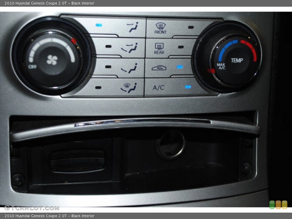 Black Interior Controls for the 2010 Hyundai Genesis Coupe 2.0T #81366021