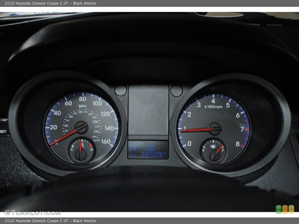 Black Interior Gauges for the 2010 Hyundai Genesis Coupe 2.0T #81366254