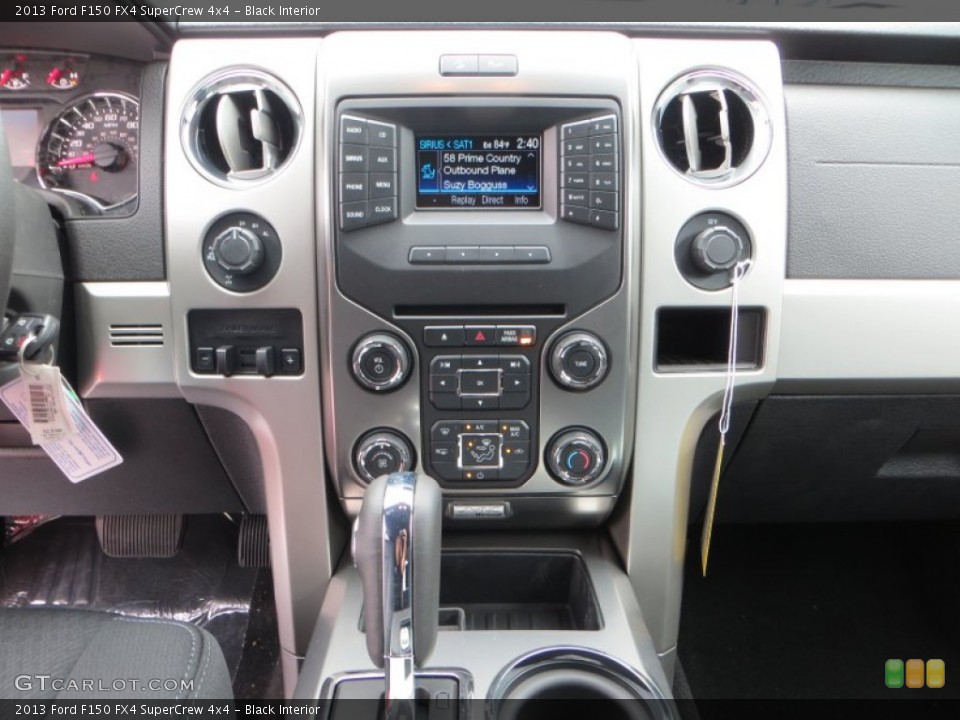 Black Interior Controls for the 2013 Ford F150 FX4 SuperCrew 4x4 #81367776