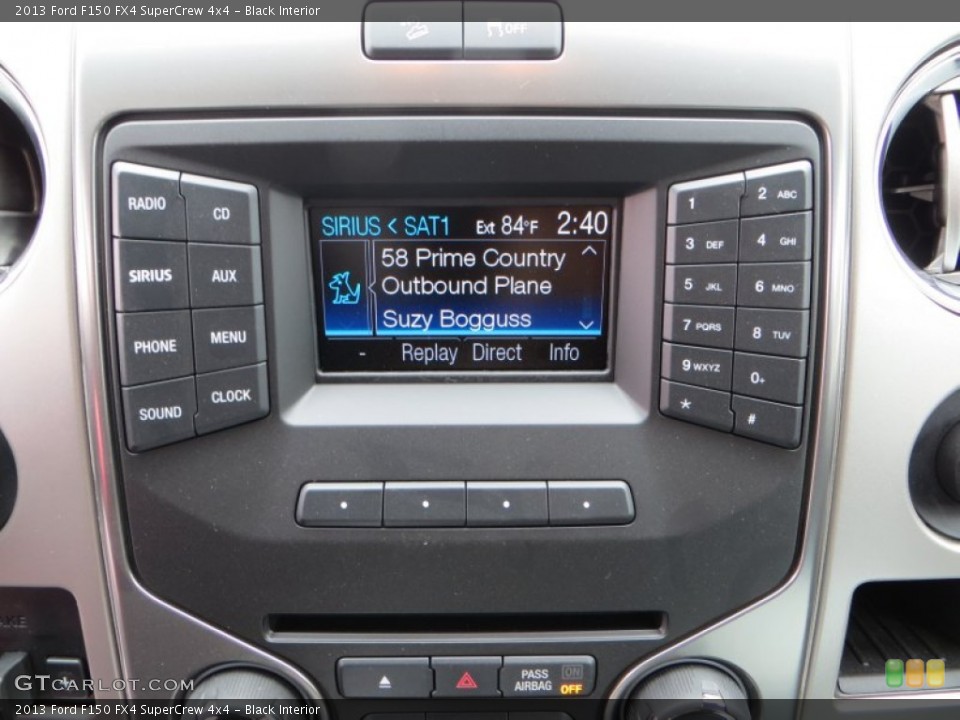 Black Interior Controls for the 2013 Ford F150 FX4 SuperCrew 4x4 #81367800