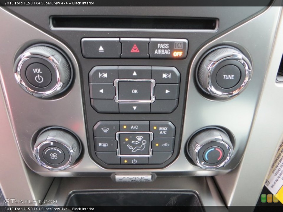 Black Interior Controls for the 2013 Ford F150 FX4 SuperCrew 4x4 #81367833