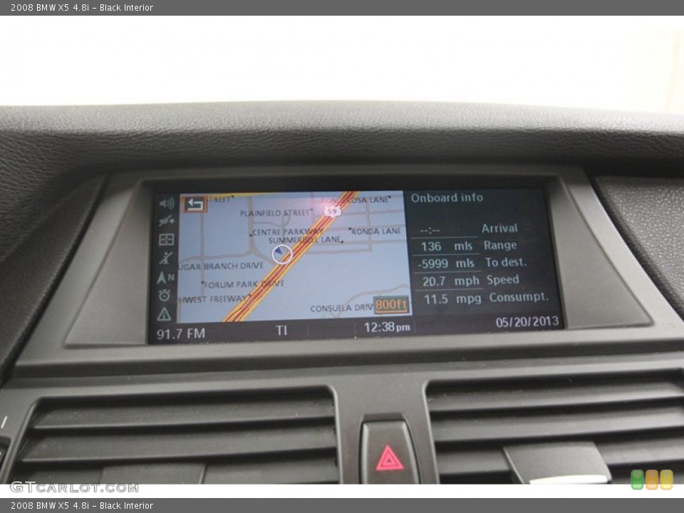 Black Interior Navigation for the 2008 BMW X5 4.8i #81368279