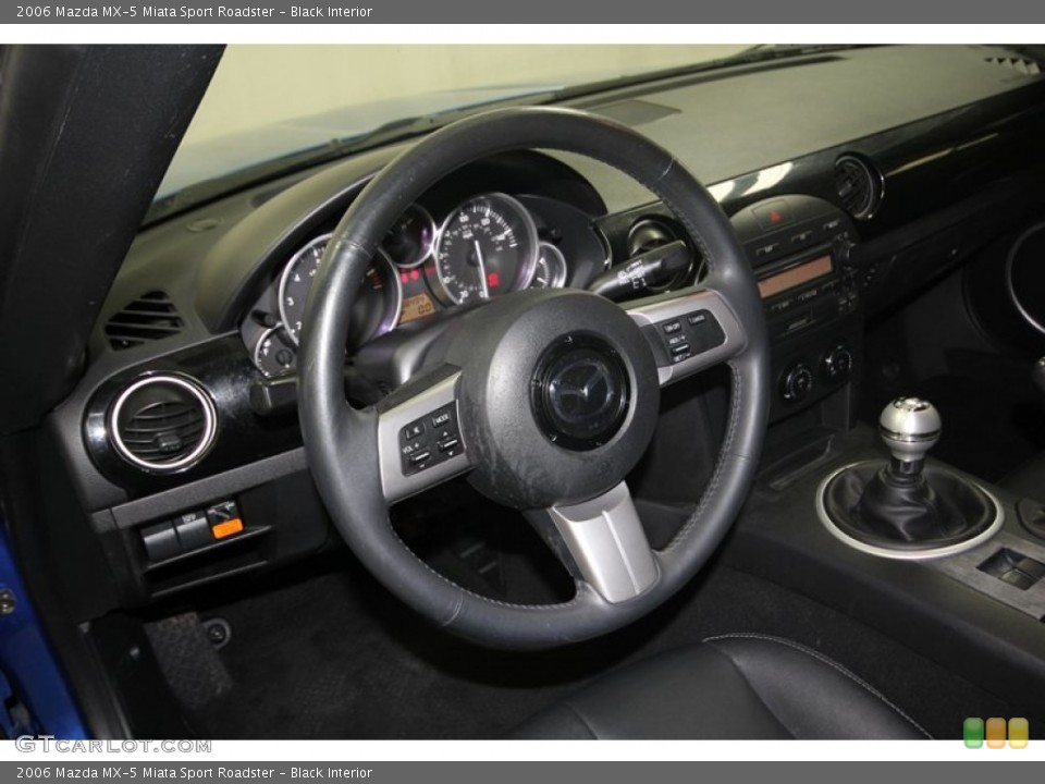 Black Interior Steering Wheel for the 2006 Mazda MX-5 Miata Sport Roadster #81369552