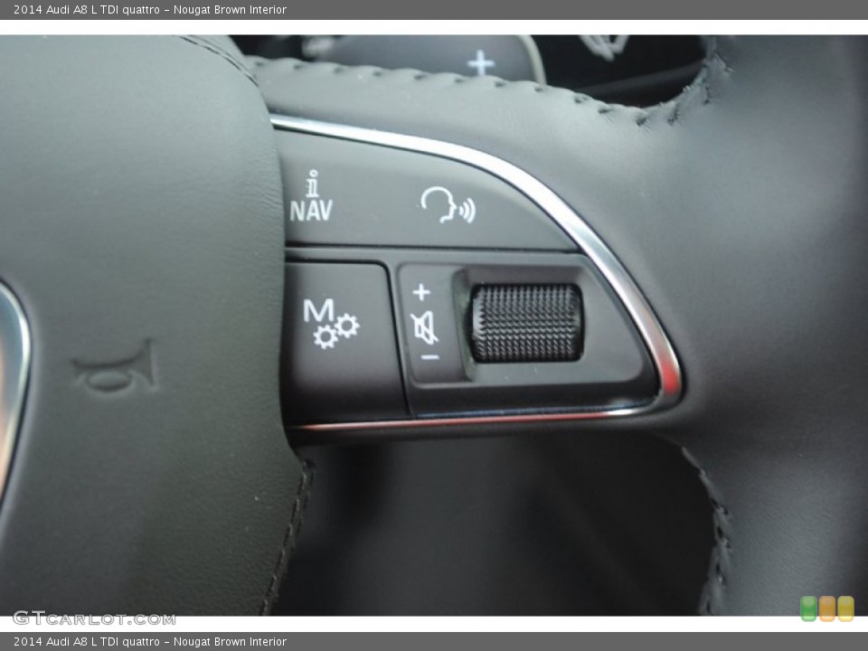 Nougat Brown Interior Controls for the 2014 Audi A8 L TDI quattro #81369582