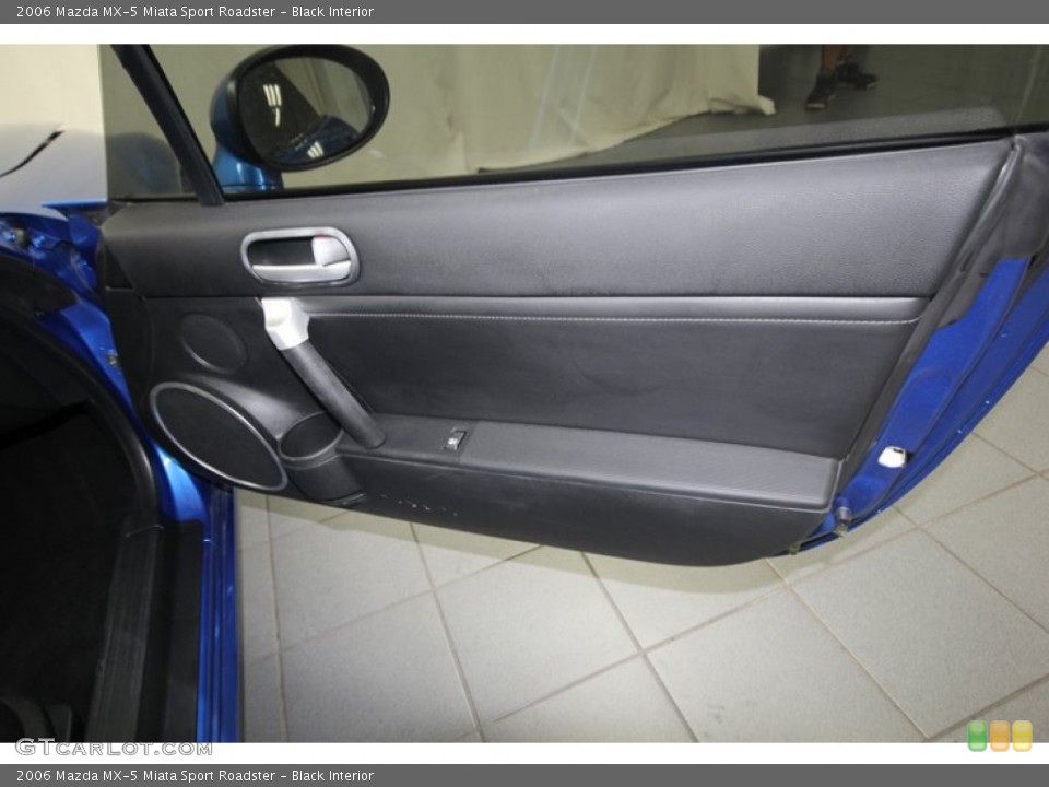 Black Interior Door Panel for the 2006 Mazda MX-5 Miata Sport Roadster #81369624