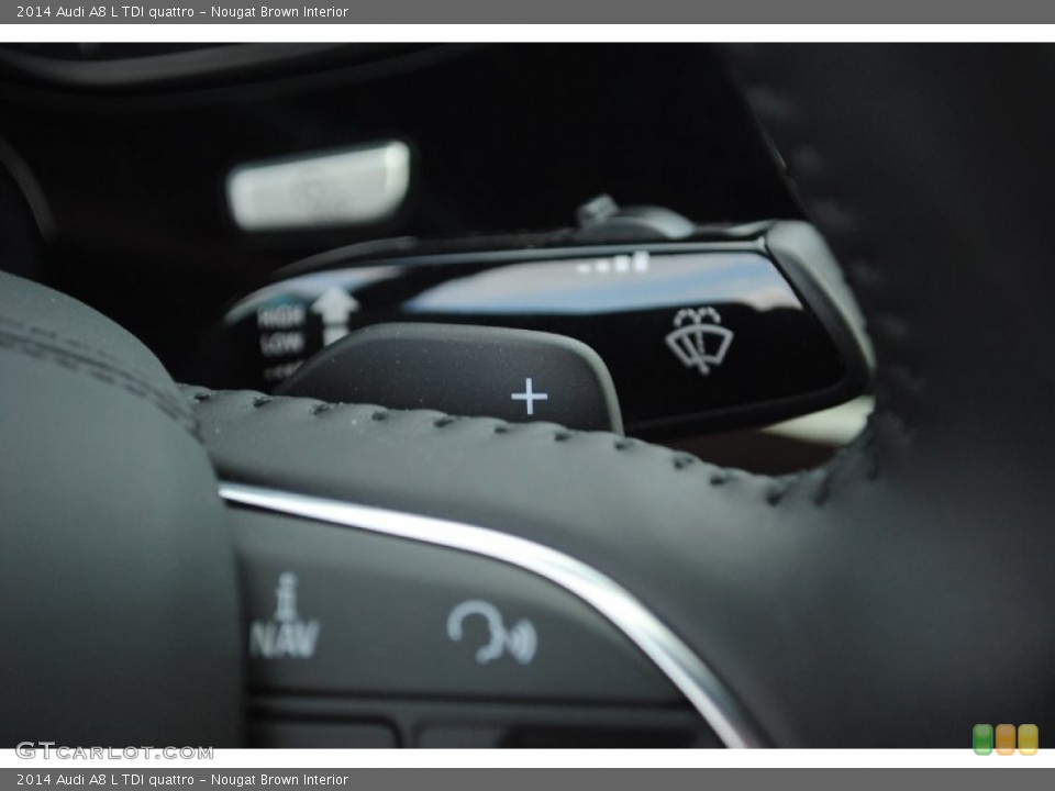 Nougat Brown Interior Controls for the 2014 Audi A8 L TDI quattro #81369629