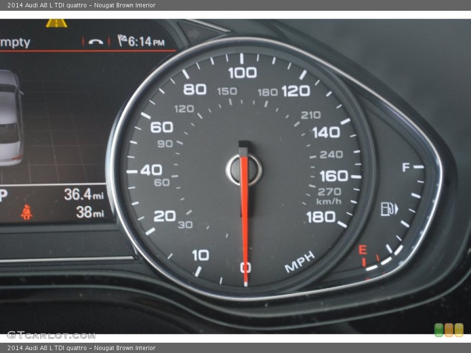 Nougat Brown Interior Gauges for the 2014 Audi A8 L TDI quattro #81369669