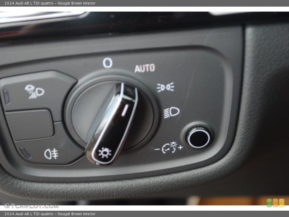 Nougat Brown Interior Controls for the 2014 Audi A8 L TDI quattro #81369688
