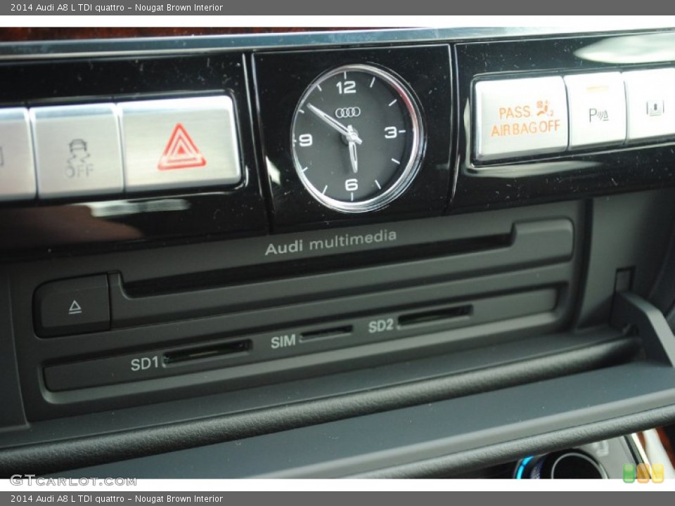 Nougat Brown Interior Controls for the 2014 Audi A8 L TDI quattro #81369707
