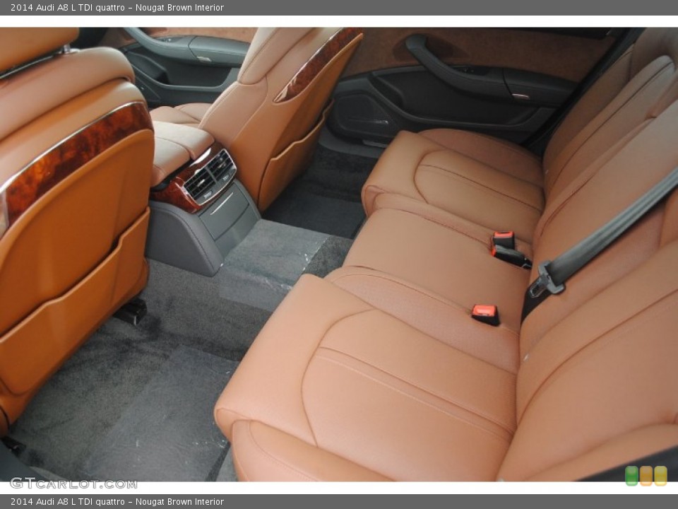 Nougat Brown Interior Rear Seat for the 2014 Audi A8 L TDI quattro #81369862