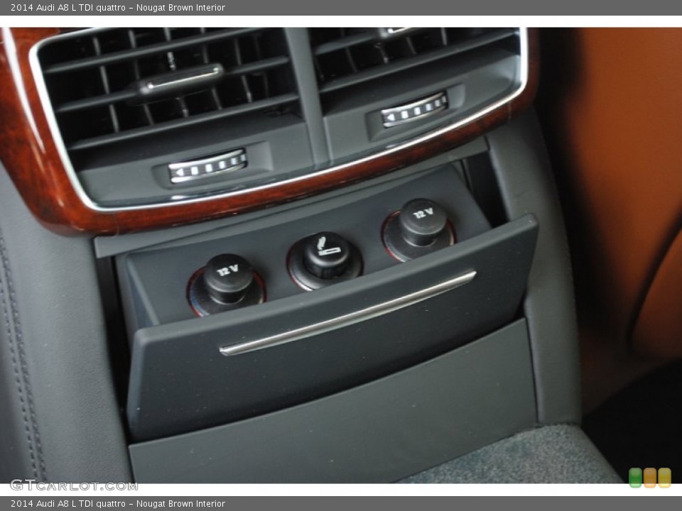 Nougat Brown Interior Controls for the 2014 Audi A8 L TDI quattro #81369885