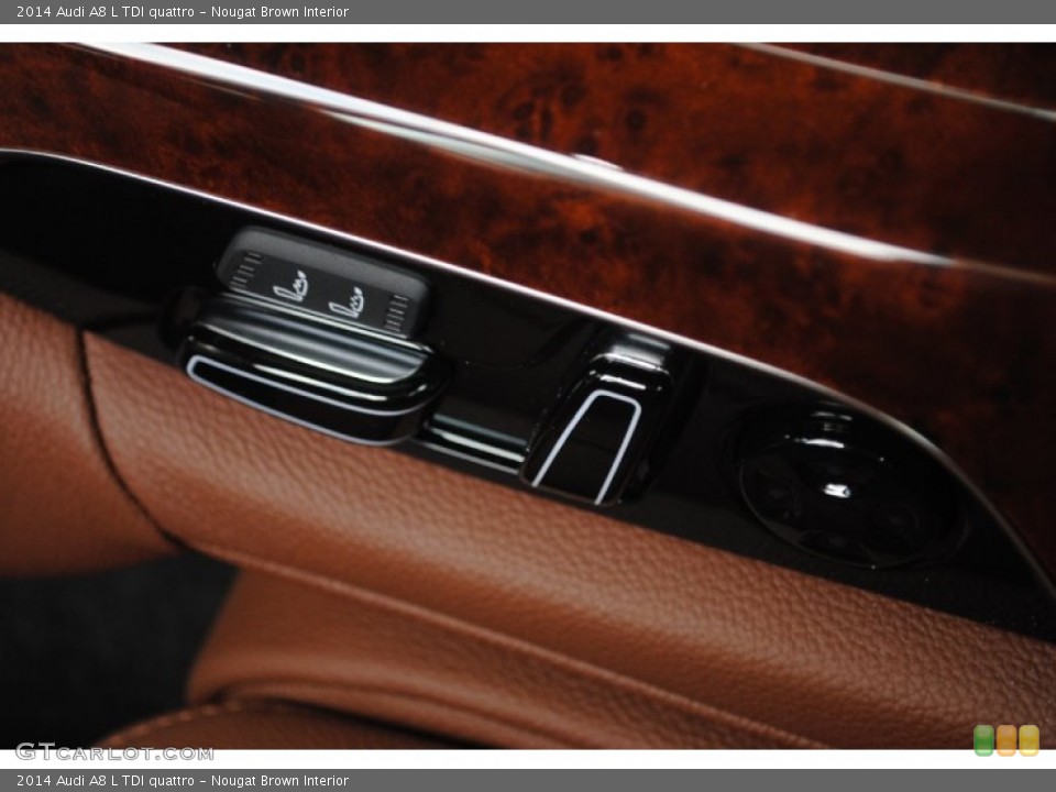 Nougat Brown Interior Controls for the 2014 Audi A8 L TDI quattro #81369930