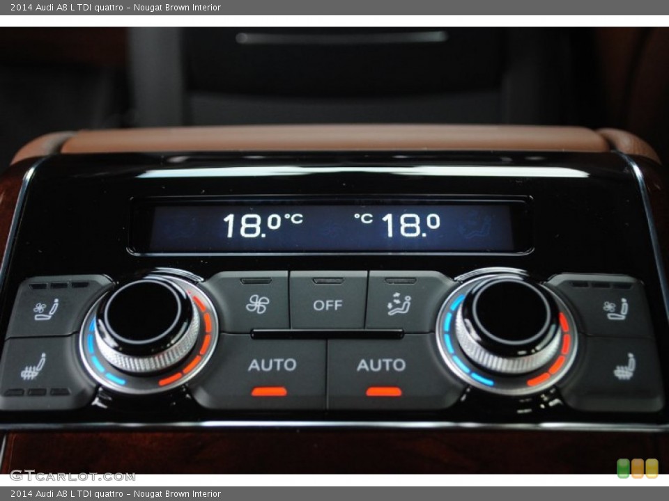 Nougat Brown Interior Controls for the 2014 Audi A8 L TDI quattro #81369950