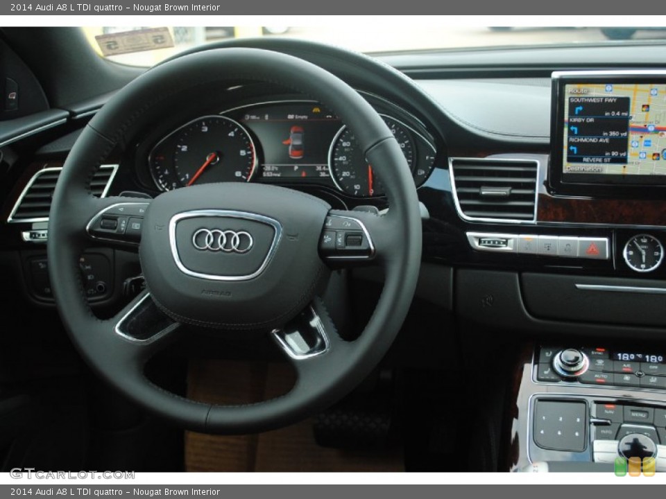 Nougat Brown Interior Steering Wheel for the 2014 Audi A8 L TDI quattro #81370008