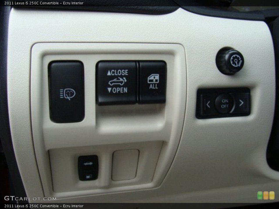 Ecru Interior Controls for the 2011 Lexus IS 250C Convertible #81370494