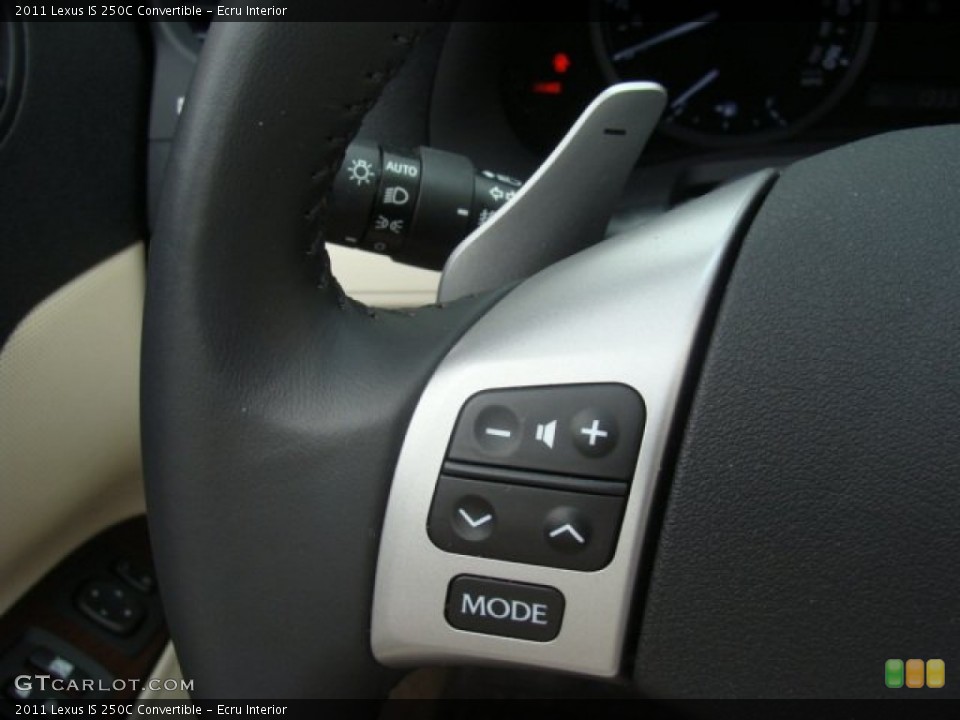 Ecru Interior Controls for the 2011 Lexus IS 250C Convertible #81370530