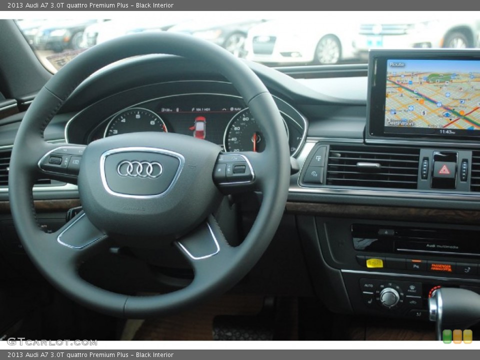 Black Interior Steering Wheel for the 2013 Audi A7 3.0T quattro Premium Plus #81370928