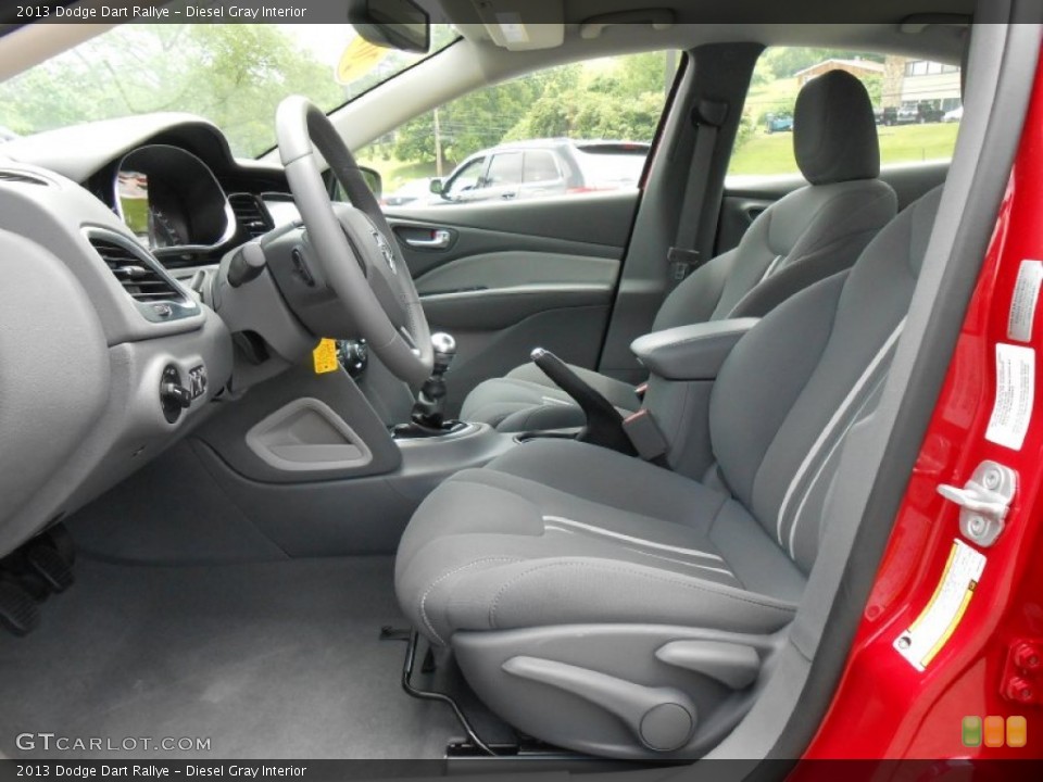 Diesel Gray Interior Front Seat for the 2013 Dodge Dart Rallye #81372136