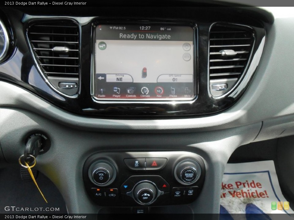 Diesel Gray Interior Controls for the 2013 Dodge Dart Rallye #81372429