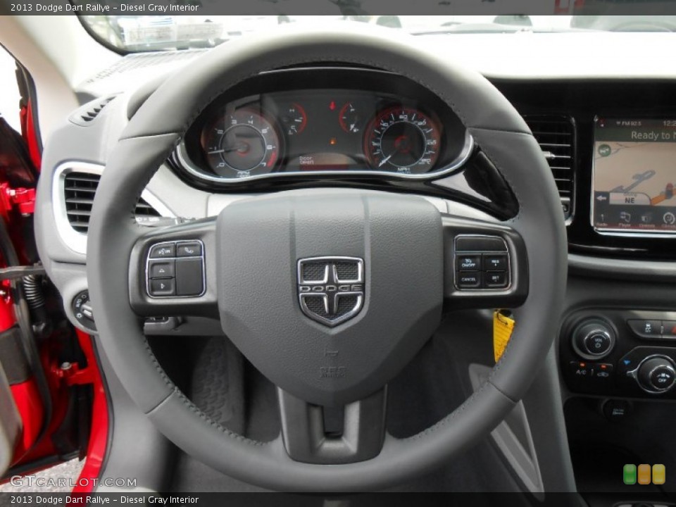 Diesel Gray Interior Steering Wheel for the 2013 Dodge Dart Rallye #81372477