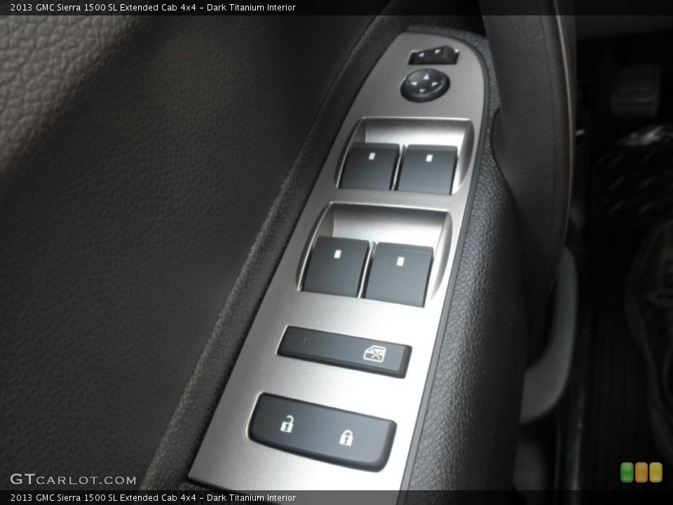 Dark Titanium Interior Controls for the 2013 GMC Sierra 1500 SL Extended Cab 4x4 #81373580