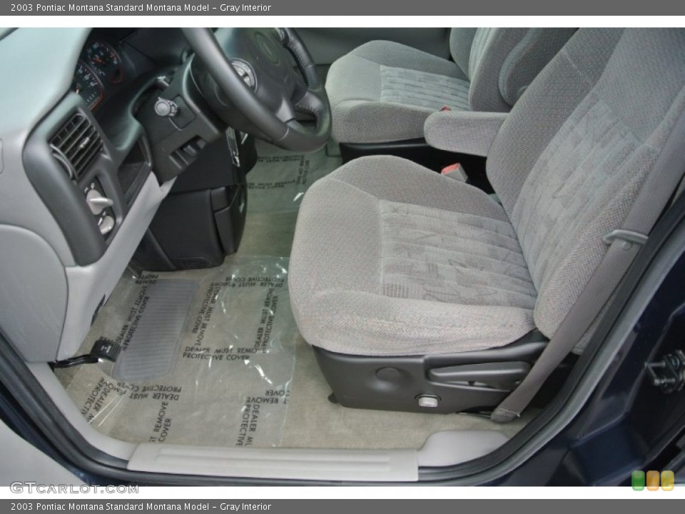 Gray Interior Photo for the 2003 Pontiac Montana  #81373628