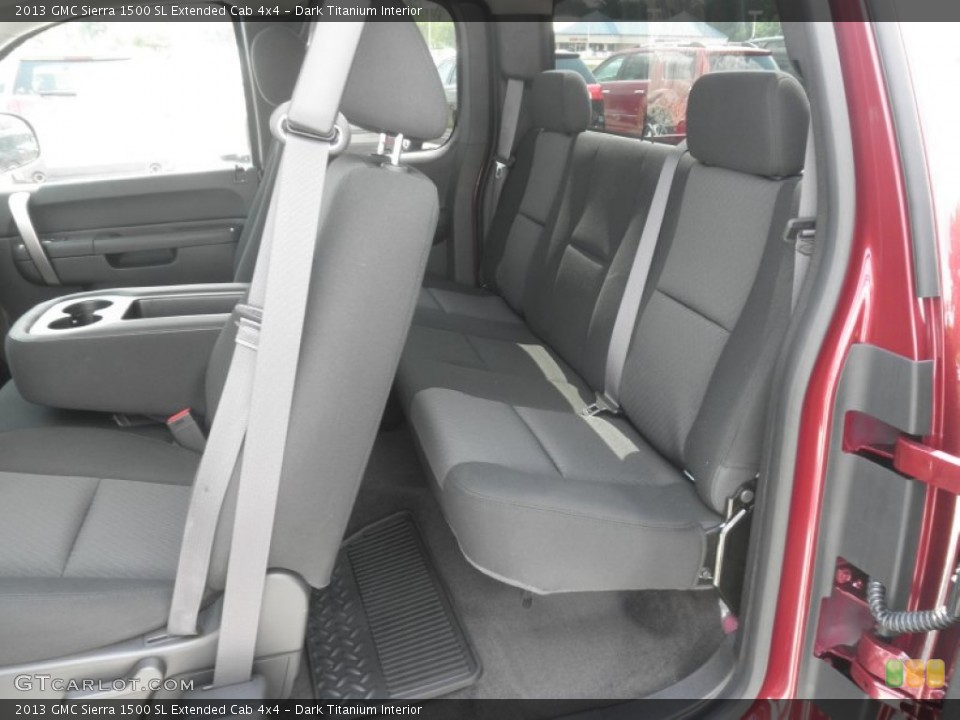 Dark Titanium Interior Rear Seat for the 2013 GMC Sierra 1500 SL Extended Cab 4x4 #81373652
