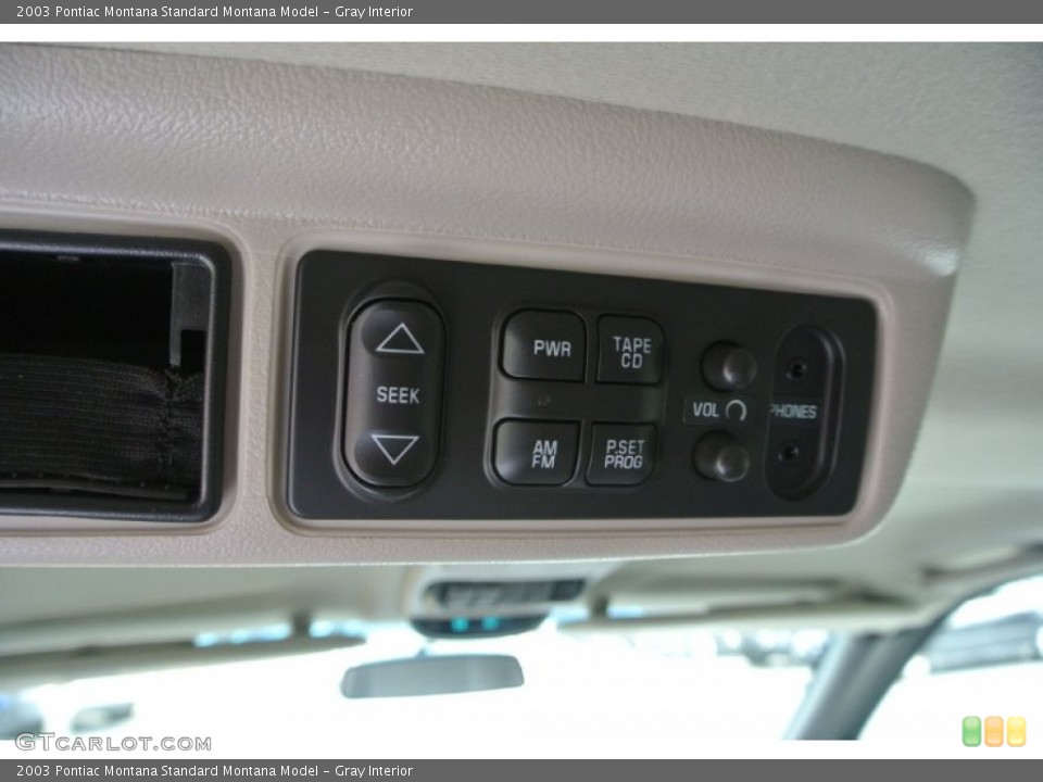 Gray Interior Controls for the 2003 Pontiac Montana  #81373836