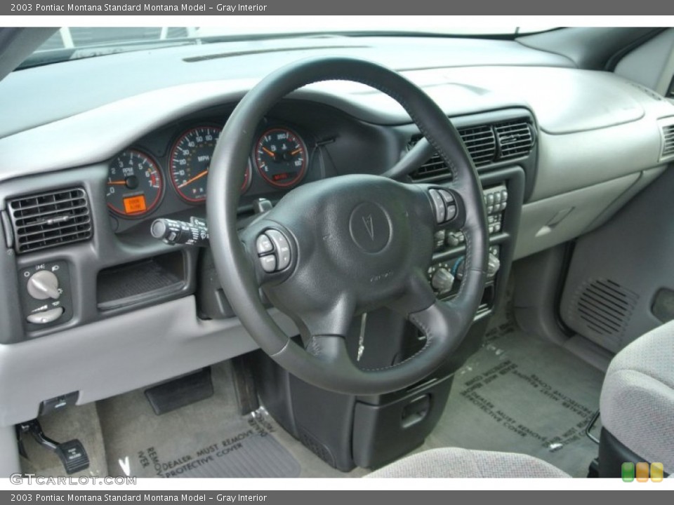 Gray Interior Dashboard for the 2003 Pontiac Montana  #81374073