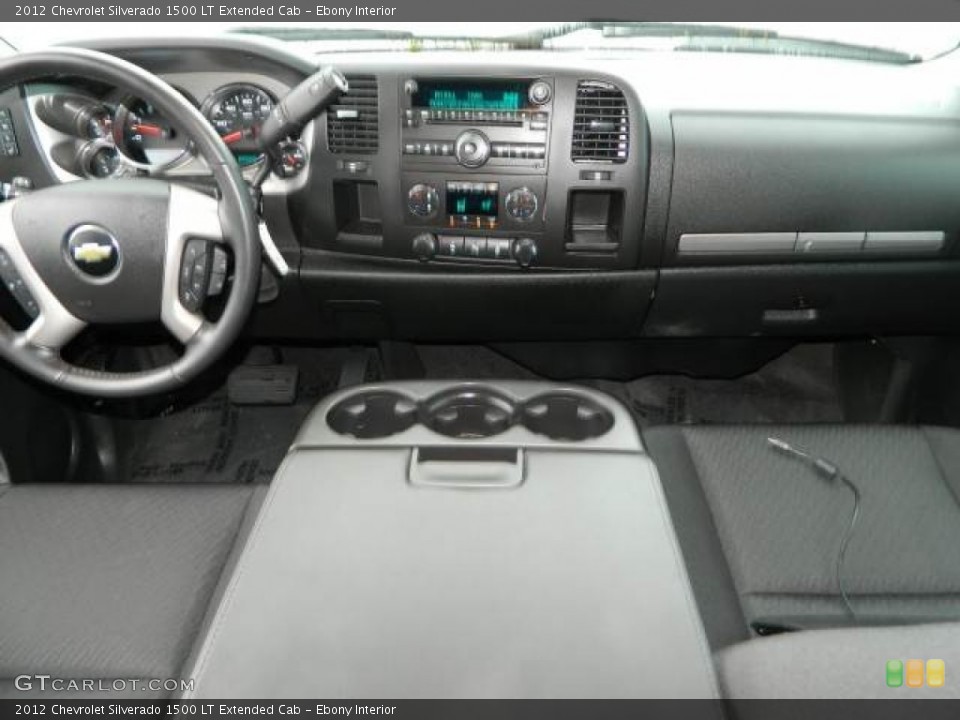 Ebony Interior Dashboard for the 2012 Chevrolet Silverado 1500 LT Extended Cab #81374097