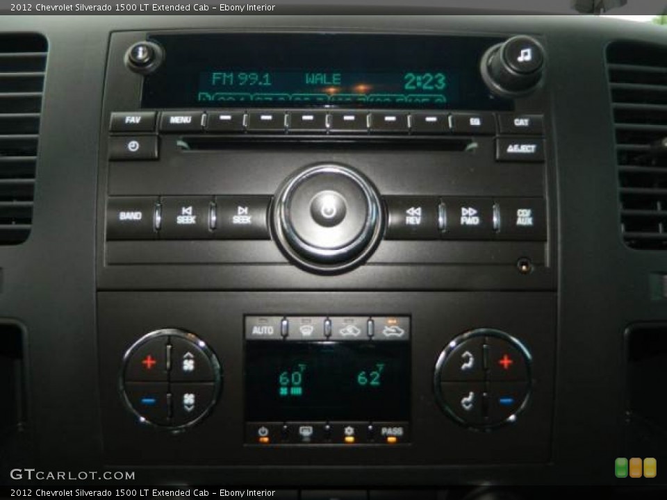 Ebony Interior Controls for the 2012 Chevrolet Silverado 1500 LT Extended Cab #81374217