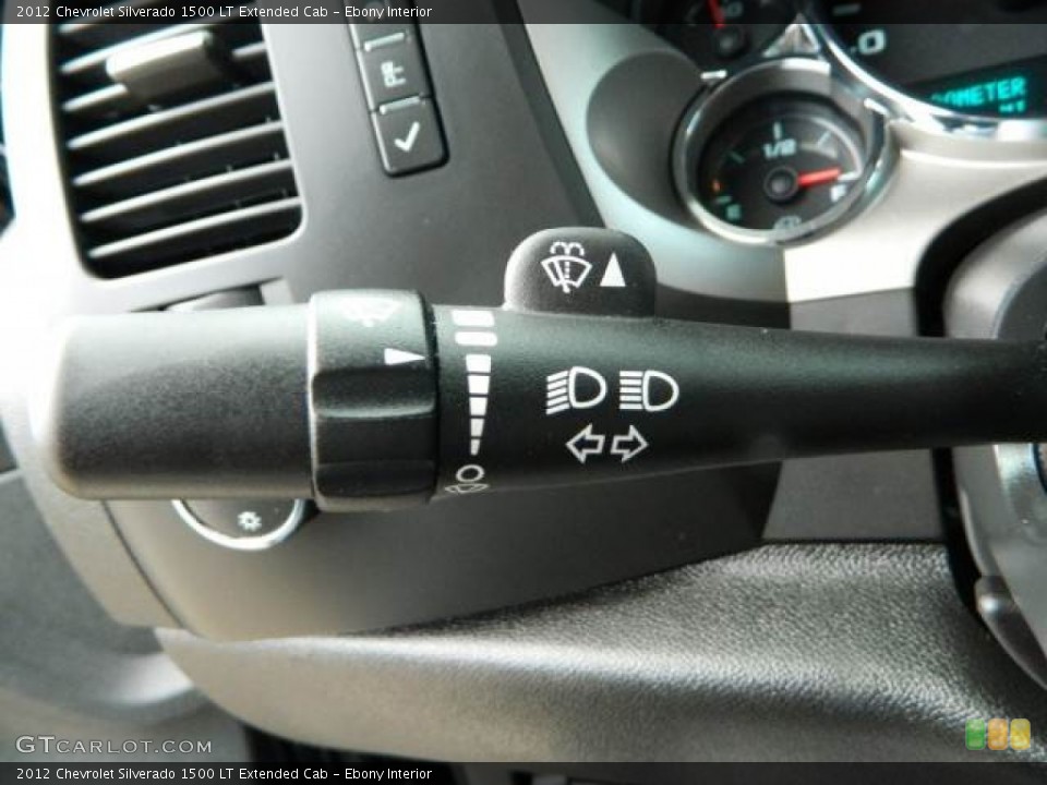 Ebony Interior Controls for the 2012 Chevrolet Silverado 1500 LT Extended Cab #81374278