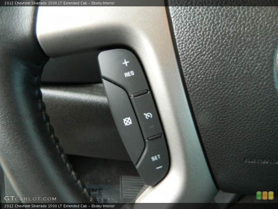 Ebony Interior Controls for the 2012 Chevrolet Silverado 1500 LT Extended Cab #81374295