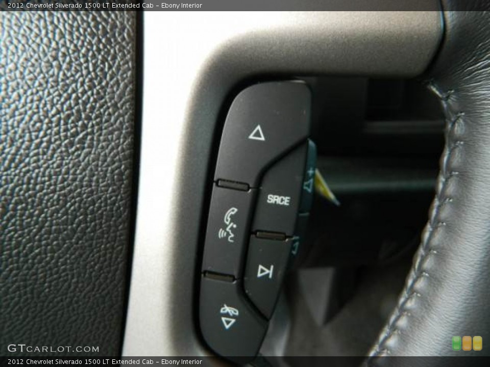 Ebony Interior Controls for the 2012 Chevrolet Silverado 1500 LT Extended Cab #81374319