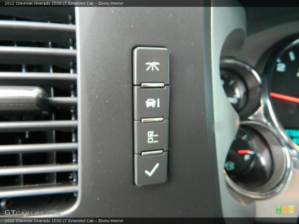Ebony Interior Controls for the 2012 Chevrolet Silverado 1500 LT Extended Cab #81374343
