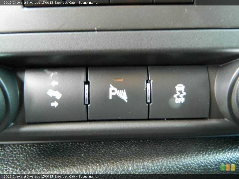 Ebony Interior Controls for the 2012 Chevrolet Silverado 1500 LT Extended Cab #81374355