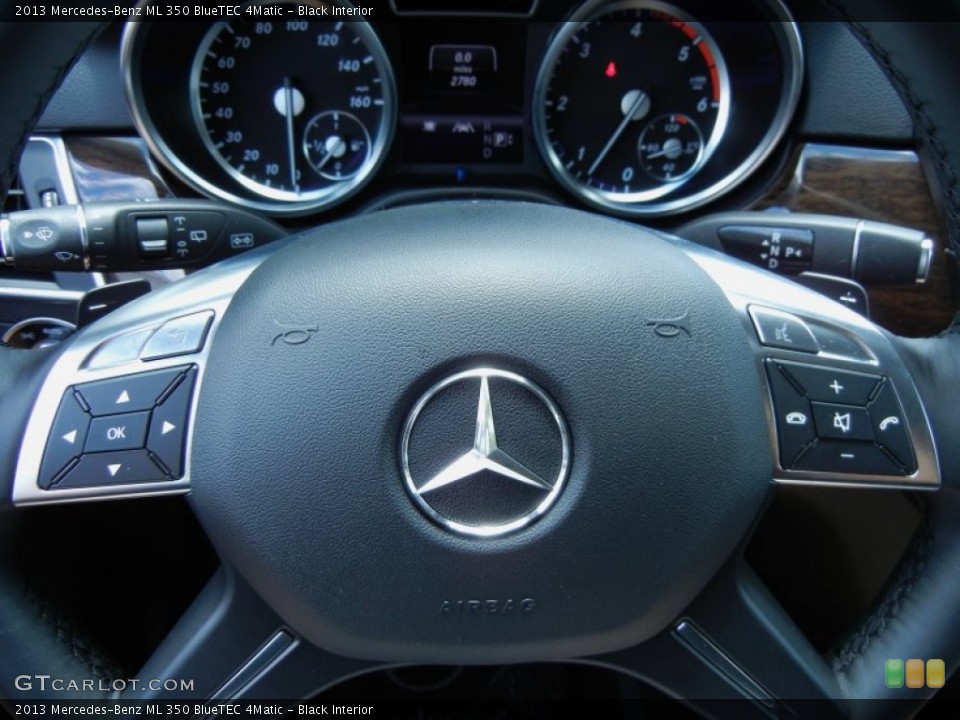 Black Interior Steering Wheel for the 2013 Mercedes-Benz ML 350 BlueTEC 4Matic #81374481