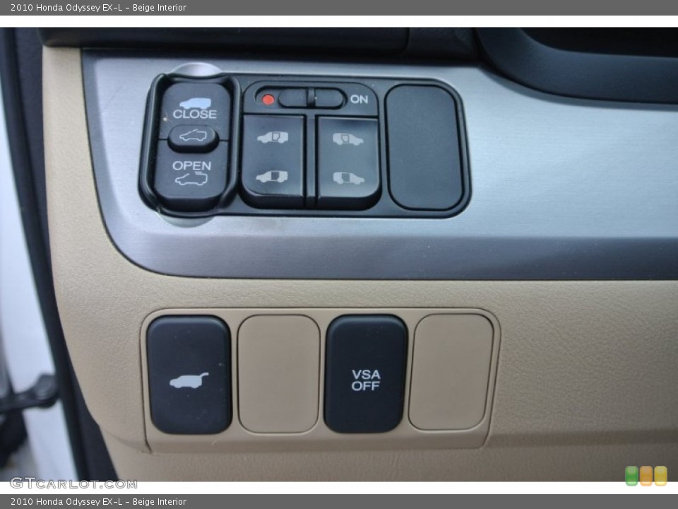 Beige Interior Controls for the 2010 Honda Odyssey EX-L #81375008