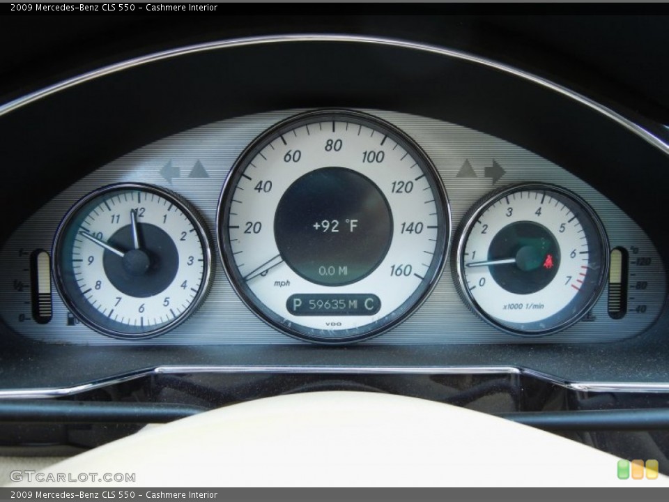 Cashmere Interior Gauges for the 2009 Mercedes-Benz CLS 550 #81375792