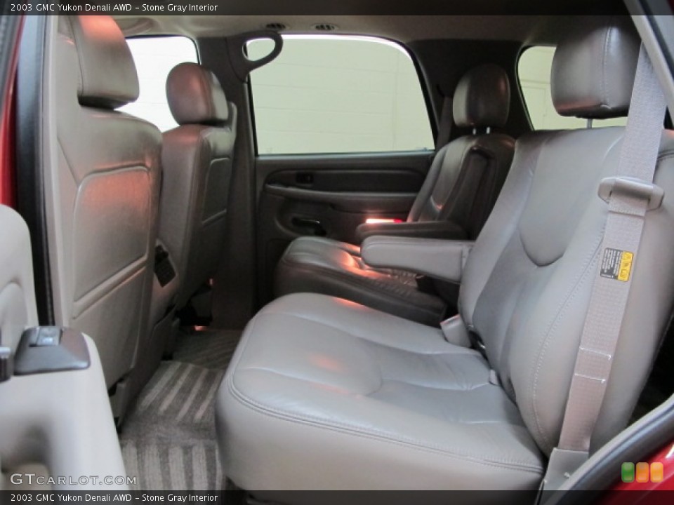 Stone Gray Interior Rear Seat for the 2003 GMC Yukon Denali AWD #81376326