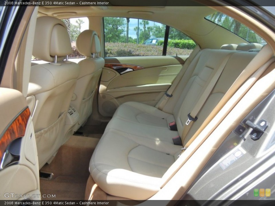 Cashmere Interior Rear Seat for the 2008 Mercedes-Benz E 350 4Matic Sedan #81376349
