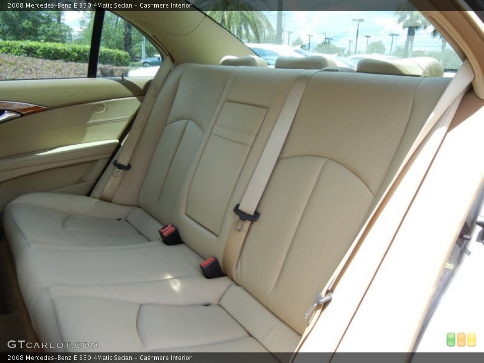 Cashmere Interior Rear Seat for the 2008 Mercedes-Benz E 350 4Matic Sedan #81376363